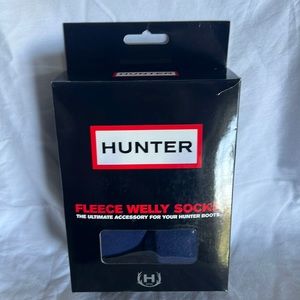 Hunter fleece Welly sock navy boot liner- size 5-7 womens